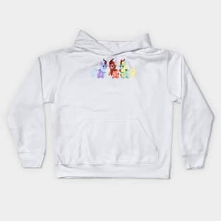 Feather Bangs fanpony kirin Kids Hoodie